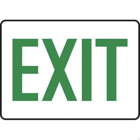 Accuform Exit Sign, Plastic, 14 in W, 10 in H MEXT526VP